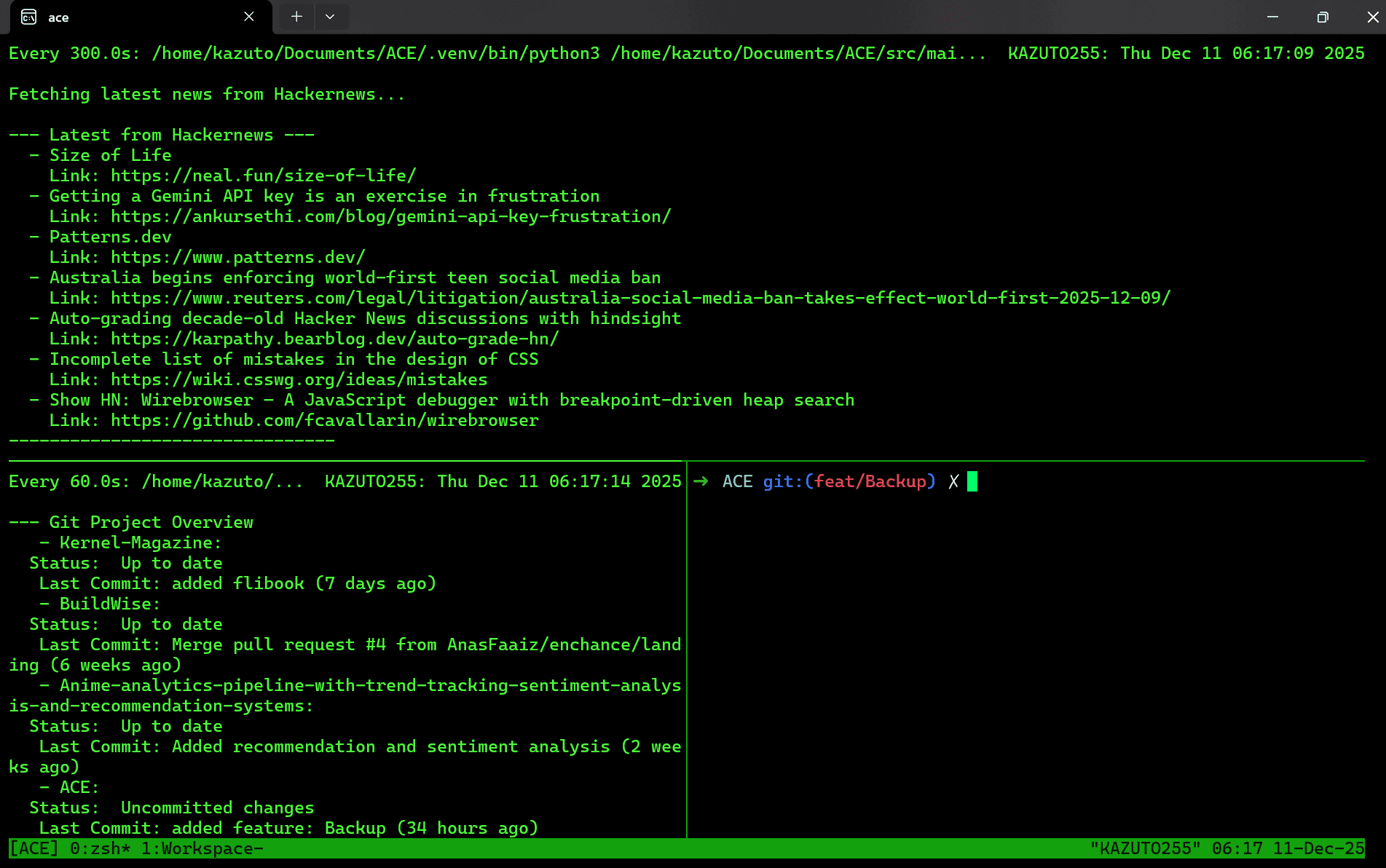 A.C.E — Automated Command Environment