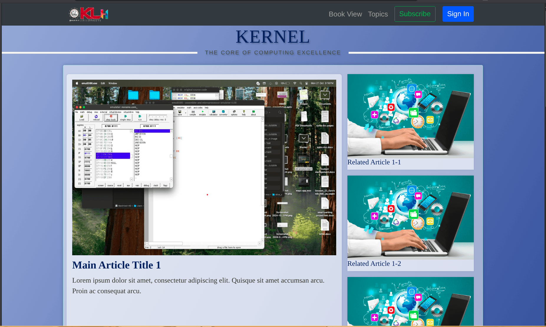 Kernel Magazine Platform